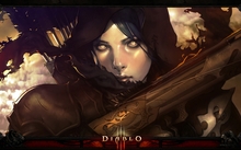 brunettes women video games diablo demon hunter artwork diablo iii fan arbalest 1920x1200 wallpap Wallpaper